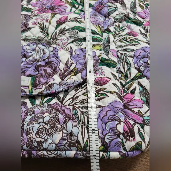 VERA BRADLEY Carson North South Tote in Lavender Meadow, NWT - Picture 12 of 14